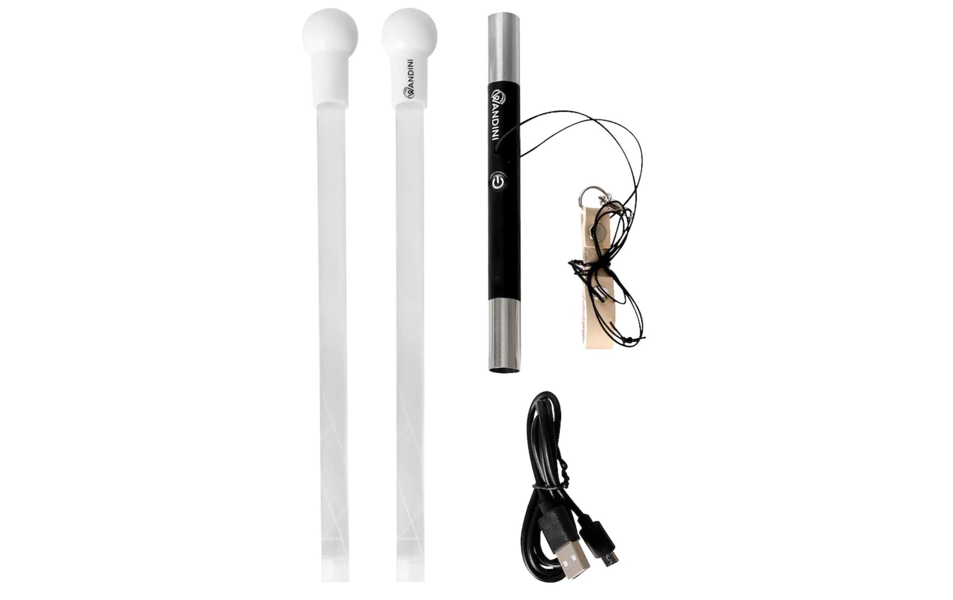 Wandini Glow.0 LED Leuchtstab – ab 8 Jahren – schwarz/weiss