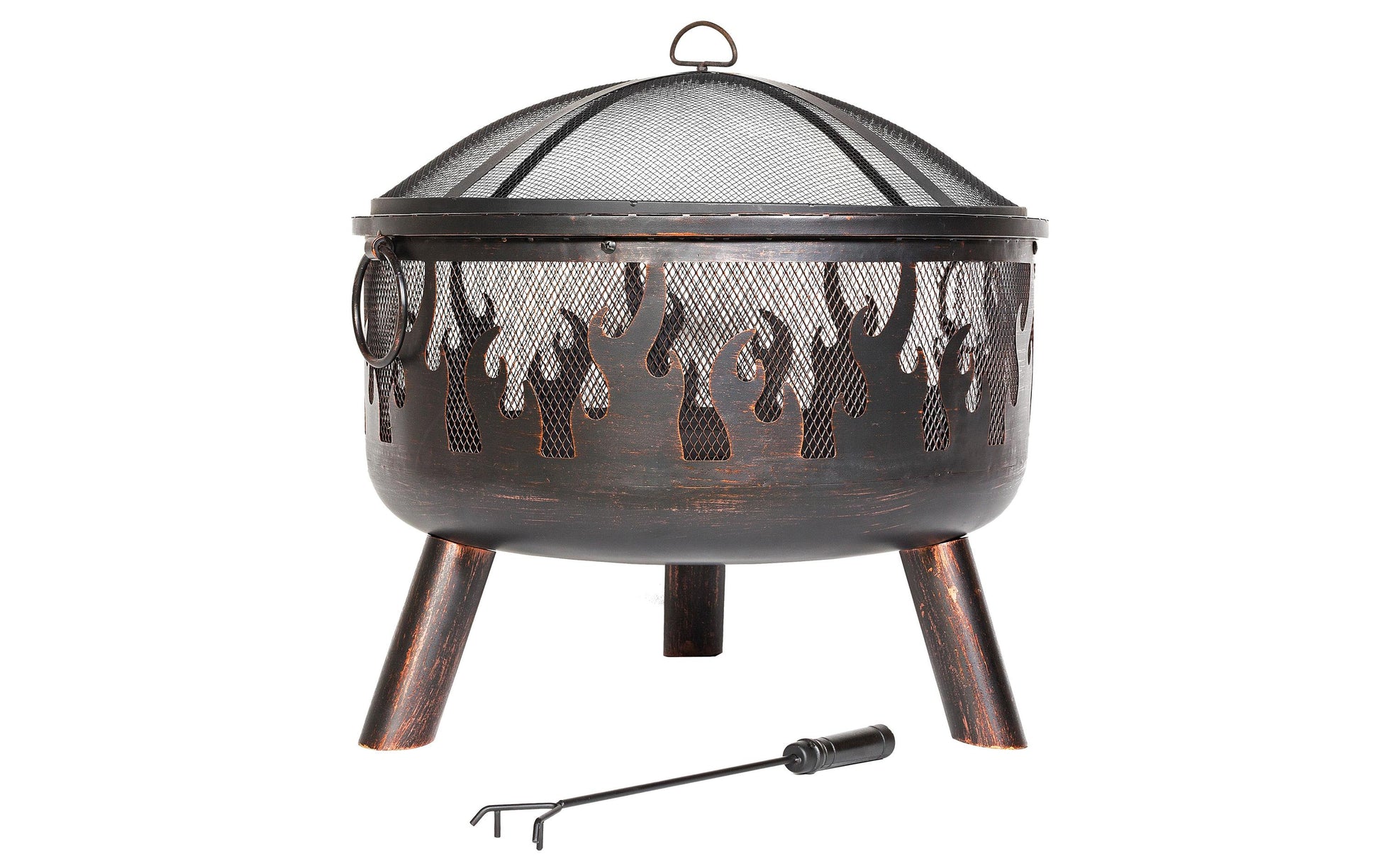 La Hacienda Feuerschale – Ø 61 × 61 cm – Stahl, bronze