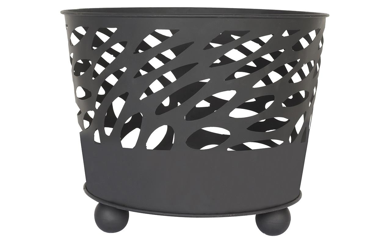 La Hacienda Nami Feuerschale – Ø 39 × 32 cm – Stahl, schwarz