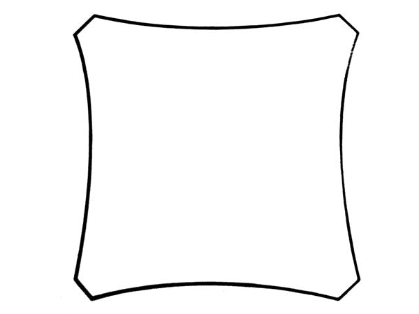 Perel Sonnensegel – 3,6 × 3,6 m – Polyester, beige, wasserabweisend