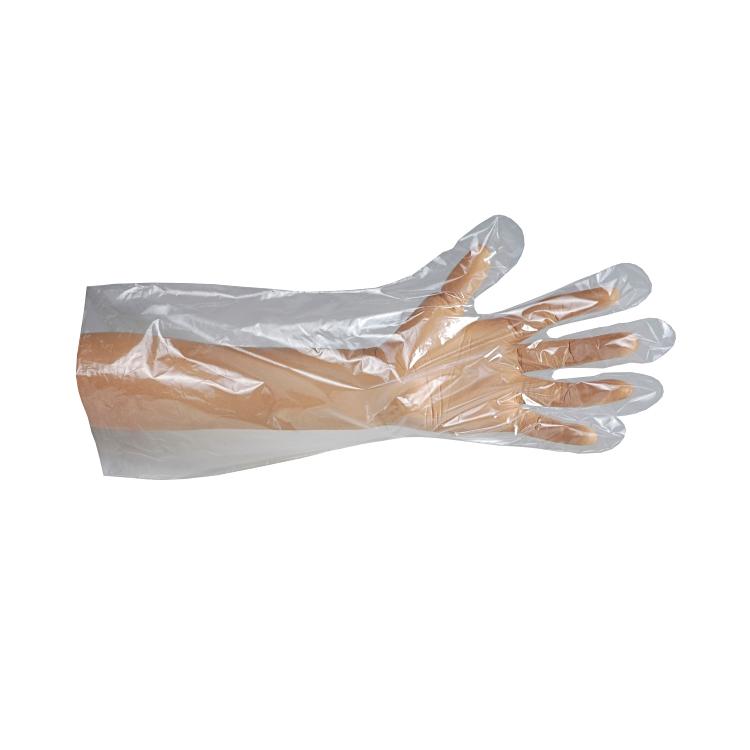 Weitaglove Einweghandschuhe Polyethylen (LDPE) – 100 Stück – Transparent, FDA (21 CFR 177.1520), genoppt
