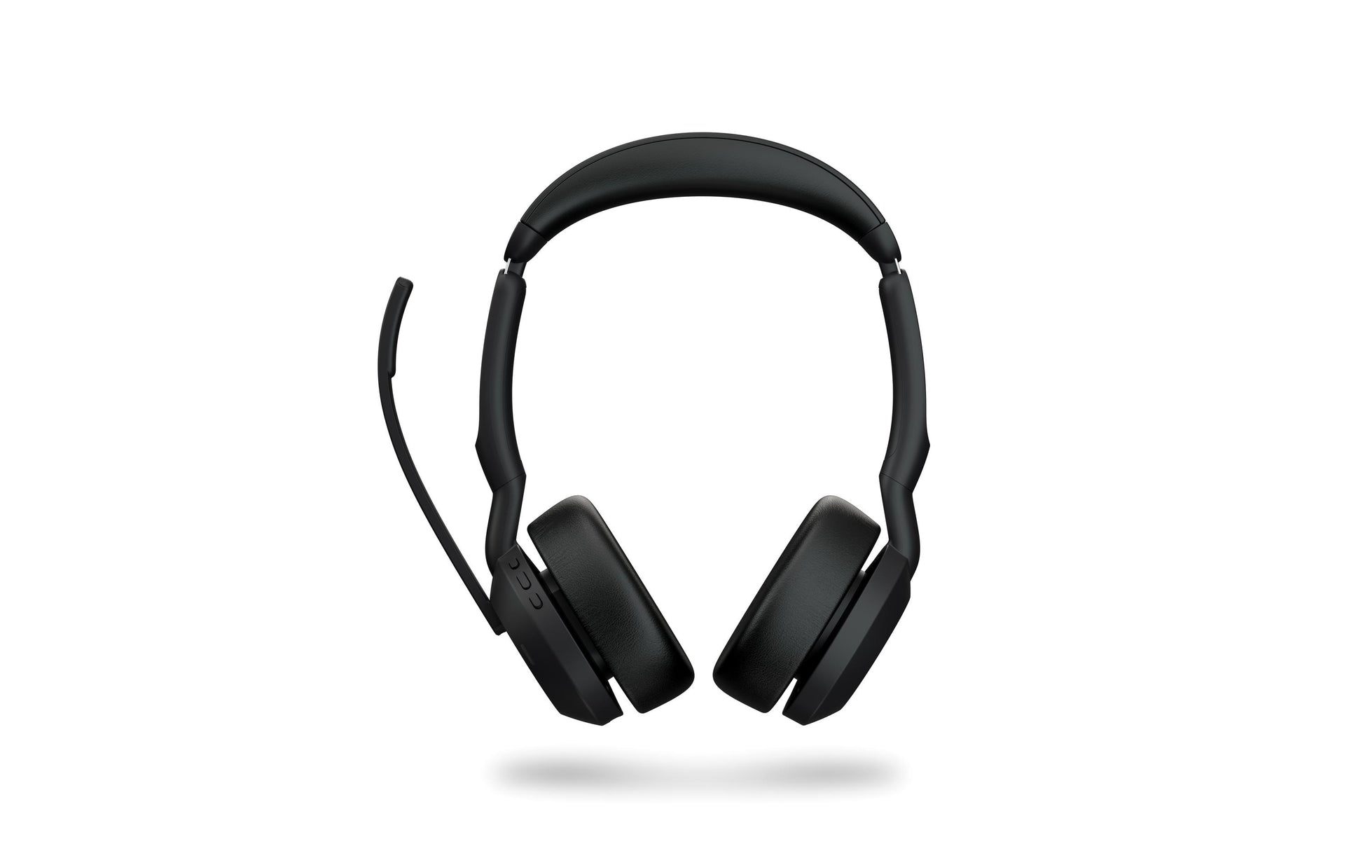 Jabra Evolve2 55 Office-Headset – On-Ear, Stereo, BT, ANC, MS Teams zertifiziert, mit USB-A-Dongle, Schwarz