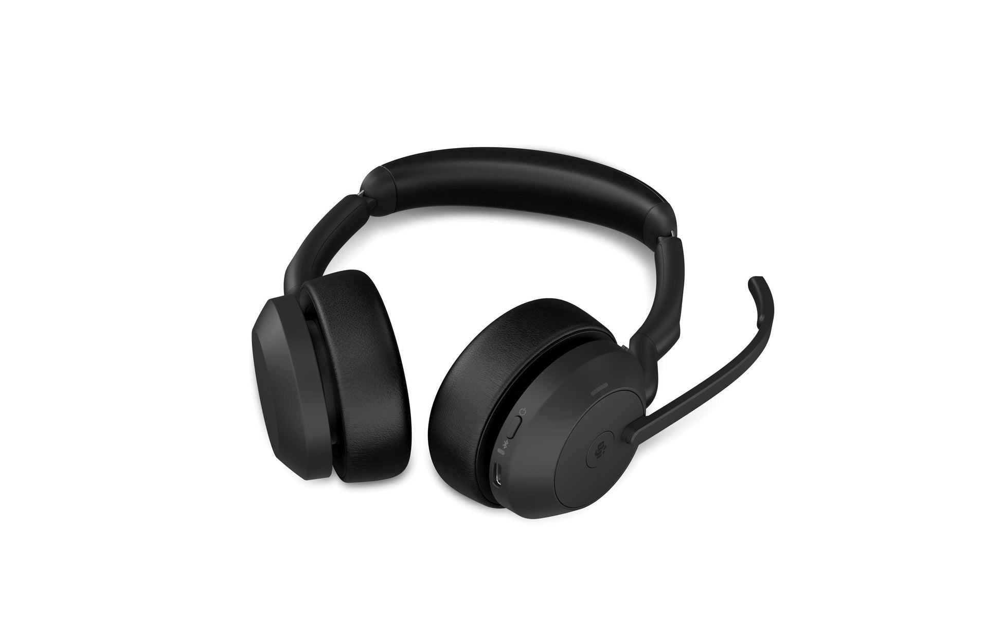 Jabra Evolve2 55 Office-Headset – On-Ear, Stereo, BT, ANC, MS Teams zertifiziert, mit USB-C-Dongle, Schwarz