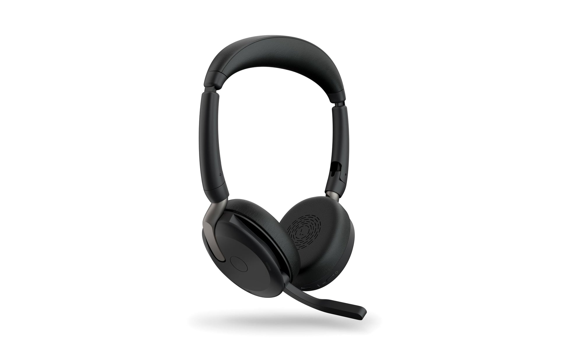 Jabra Evolve2 65 Flex Office-Headset – On-Ear, Stereo, Kabel + BT, ANC, UC-optimiert, Schwarz