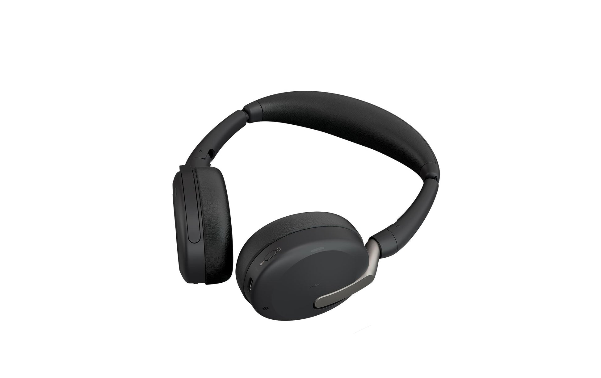 Jabra Evolve2 65 Flex Office-Headset – On-Ear, Kabel + BT, ANC, MS Teams zertifiziert, Schwarz