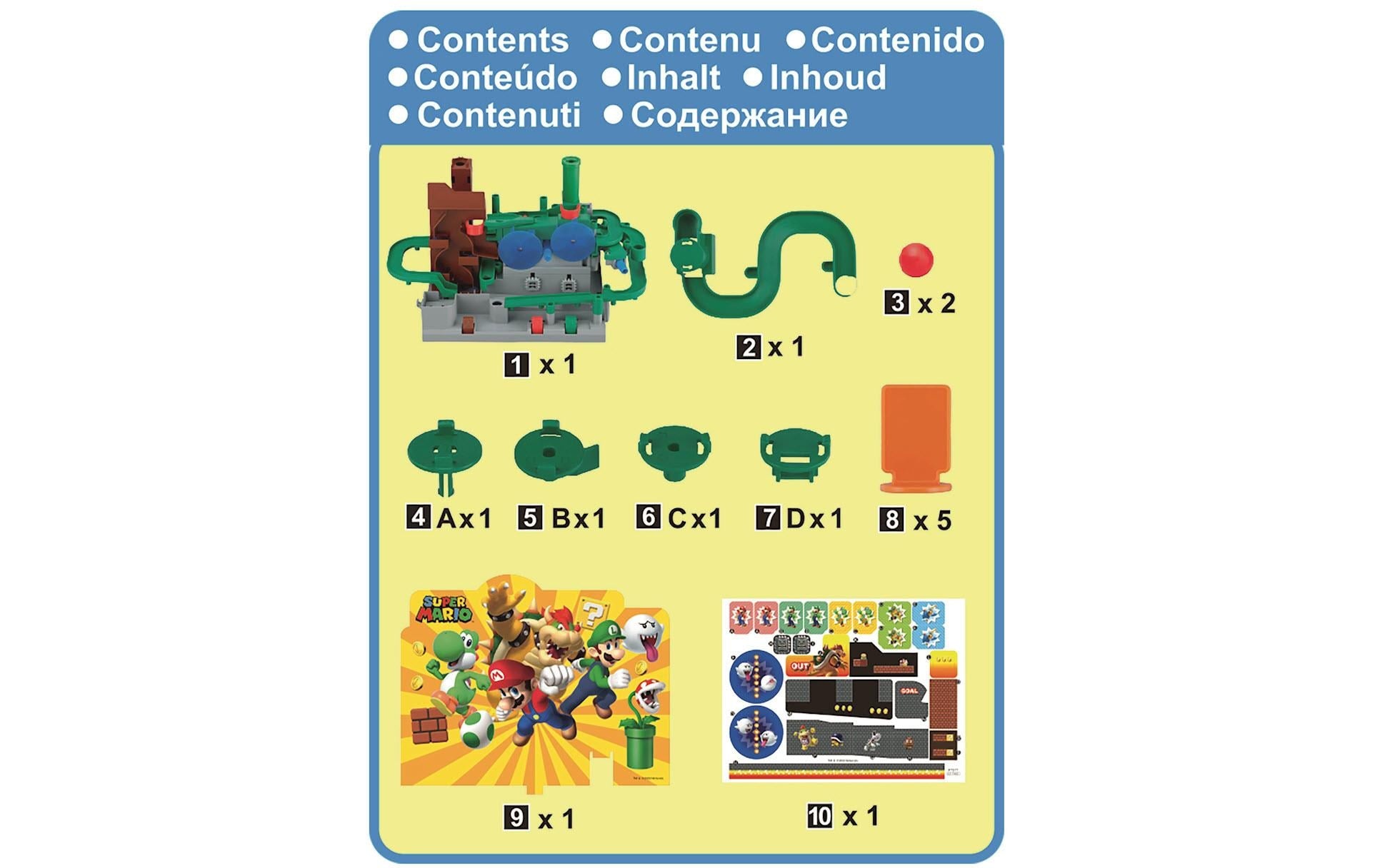 EPOCH Games Super Mario Adventure Game DX – Brettspiel, 1 Spieler, ab 5 Jahren, DE/EN/IT/FR