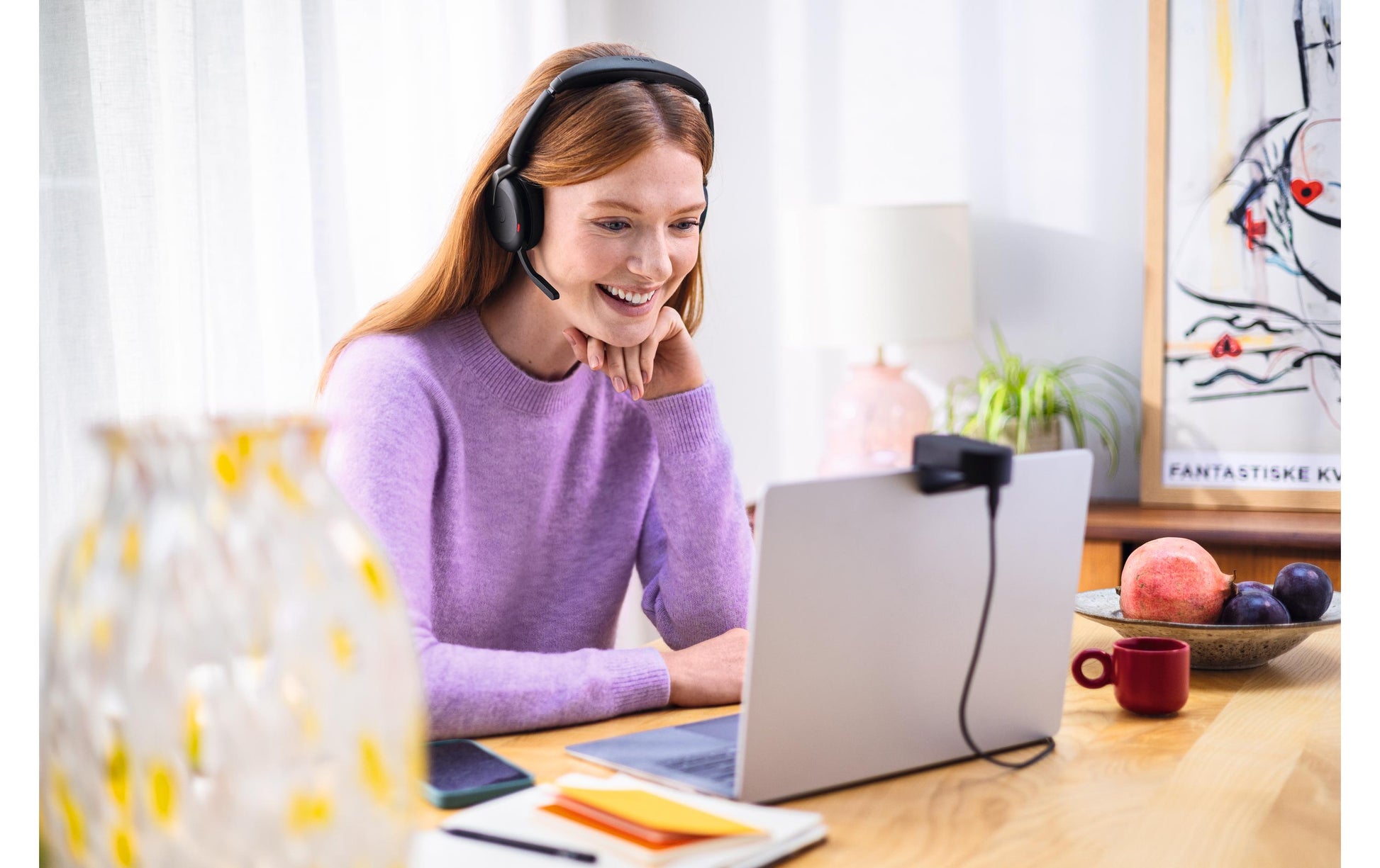 Jabra Evolve2 65 Flex Office-Headset – On-Ear, Stereo, Kabel + BT, ANC, mit USB-A-Dongle, Schwarz, BT 5.2