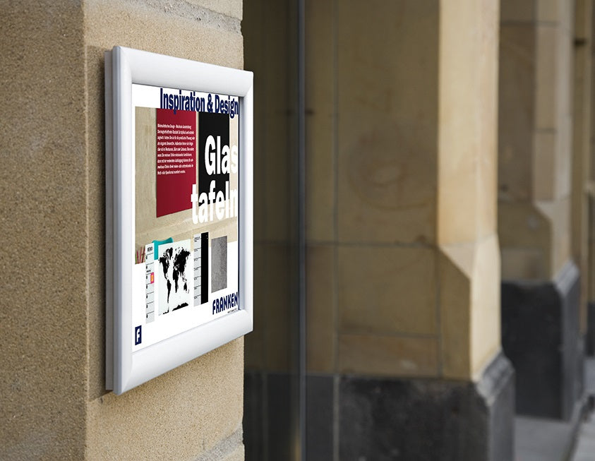 Franken Wechselrahmen – A3 – Aluminium, Silber, Outdoor, Wand