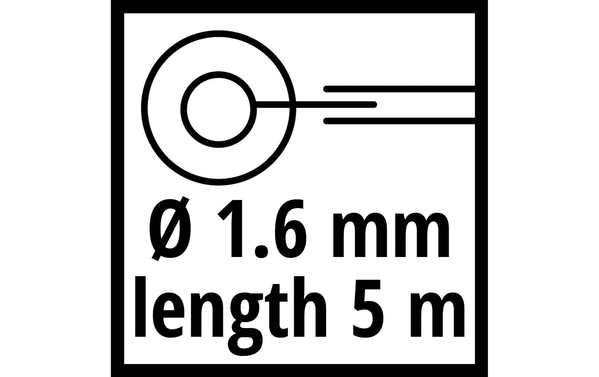 Einhell GE-CT 18/30 Ersatzfadenspule 1,5 mm × 5 m – 1 Stk – für Rasentrimmer