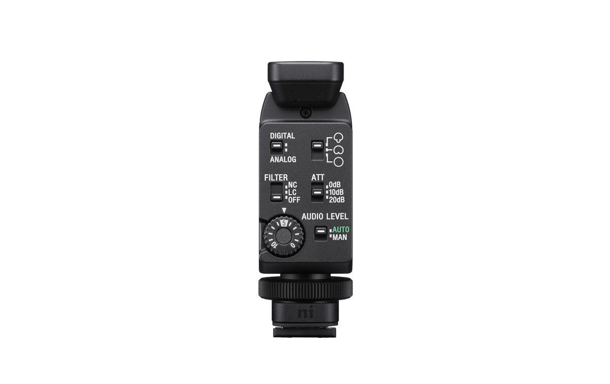 Sony ECM-B1M Erweiterungsmikrofon – umschaltbar Niere/Superniere, für Sony-Kameras mit Zubehörschuh, Schwarz