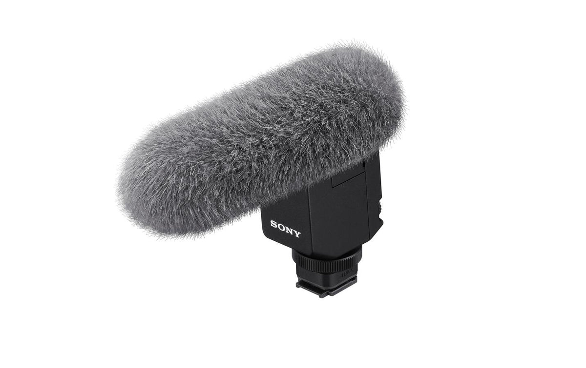 Sony ECM-B1M Erweiterungsmikrofon – umschaltbar Niere/Superniere, für Sony-Kameras mit Zubehörschuh, Schwarz