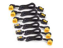 APC Netzkabel, IEC C19 auf IEC C20, verriegelbar, abgewinkelt, 0,6 m, 6 Stück