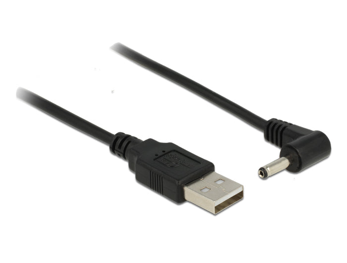DeLOCK USB-A-Gleichstrom 3,5×1,35 mm Stromkabel – 1,5 m, 5 V, schwarz
