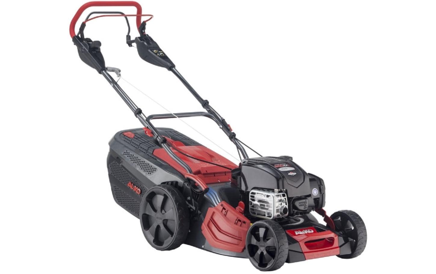 AL-KO Rasenmäher 473 VS-B – Schnittbreite 46 cm, Grasfangvolumen 70 l, Benzintank 0,8 l, Mulchfunktion