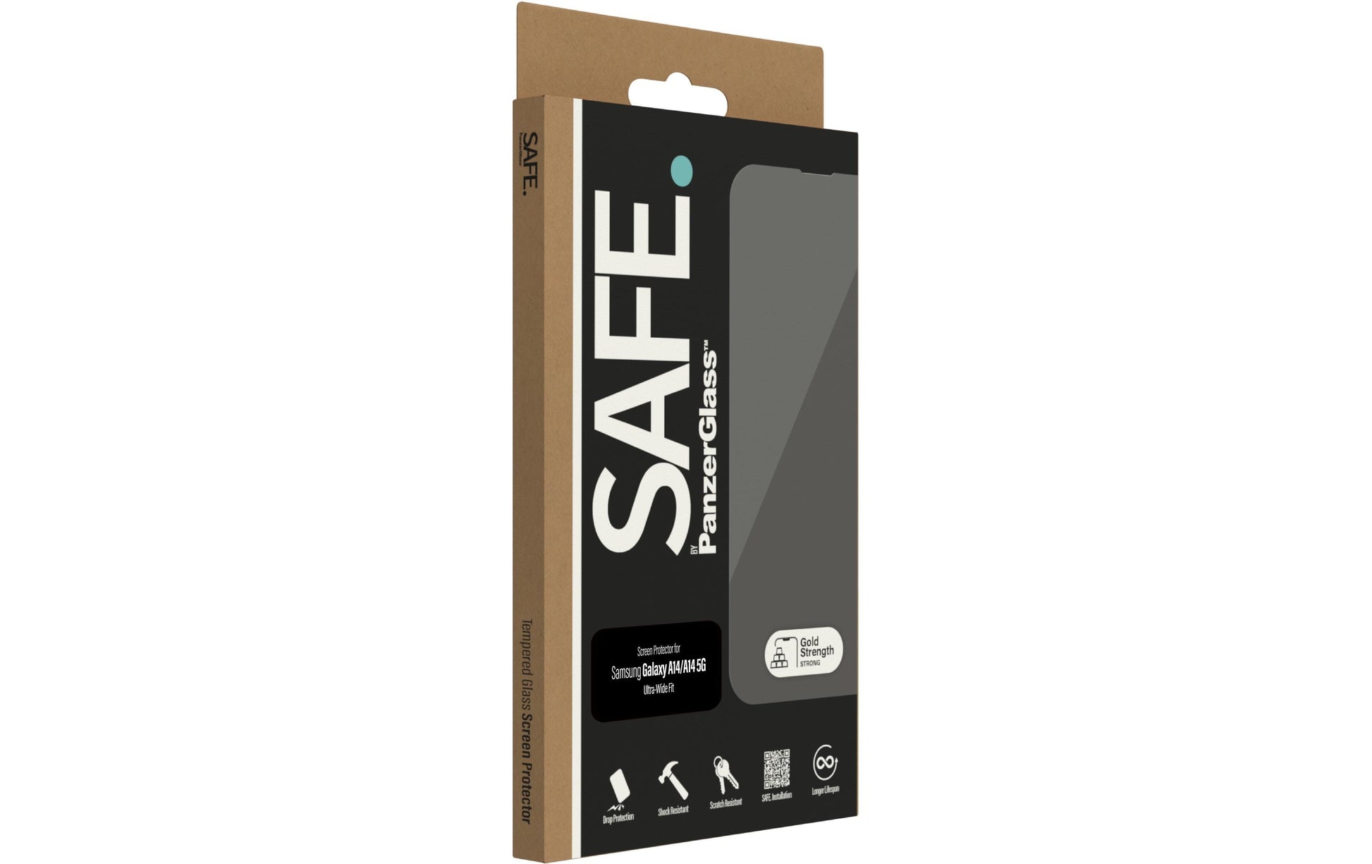PanzerGlass SAFE. – Displayschutz (Panzerglas), Ultra-Wide Fit – für Galaxy A14 5G/A14