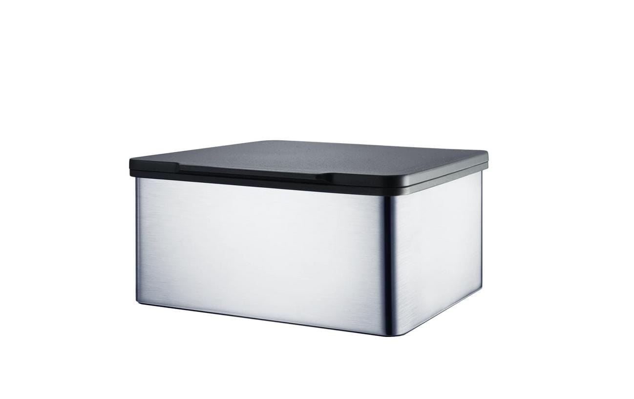 Blomus Kosmetiktuchbox Mento – 15×13×7 cm, Edelstahl, Tisch, Silber matt
