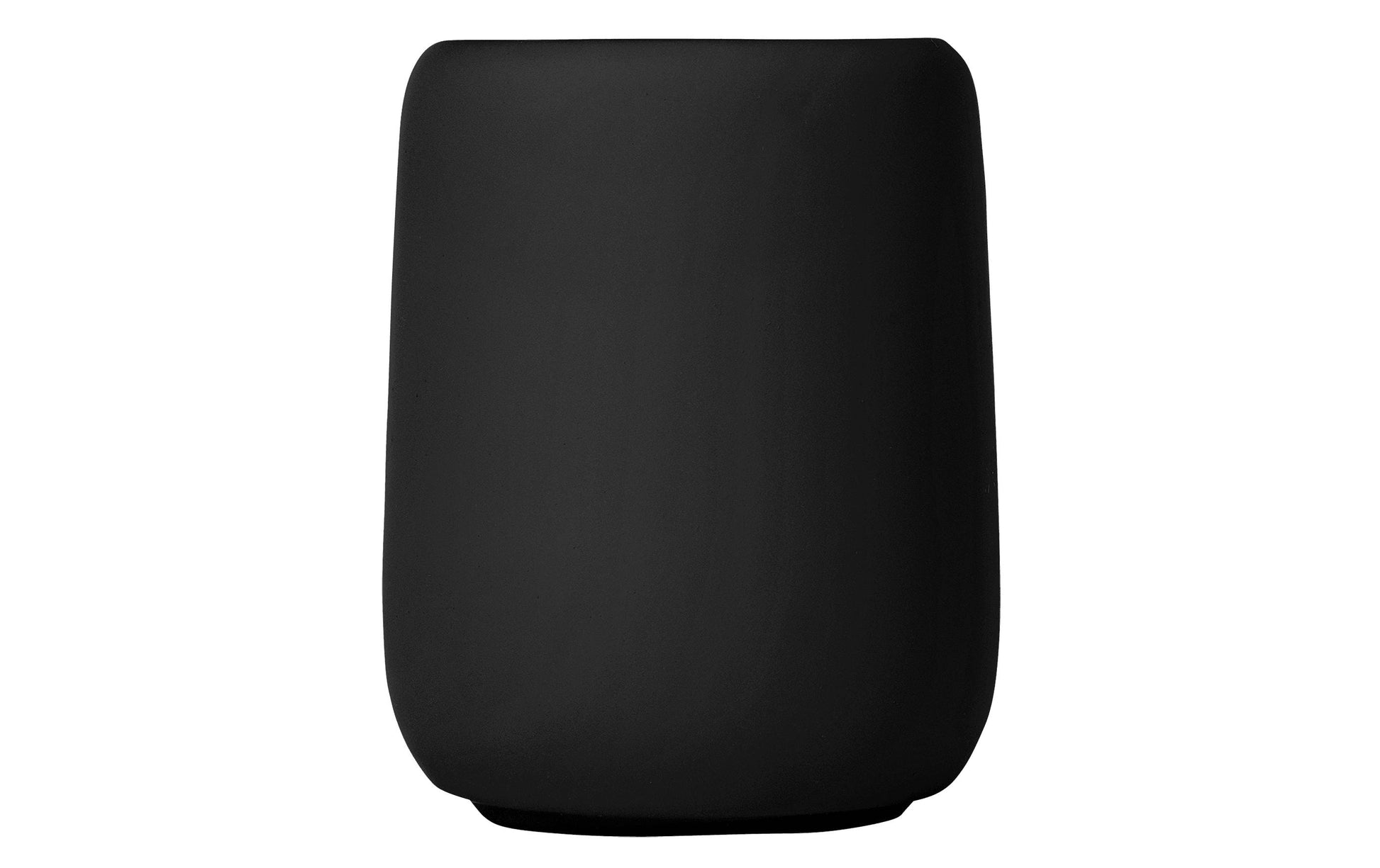 Blomus Zahnputzbecher Sono – 8,6×8,6×10,7 cm, Keramik, Schwarz