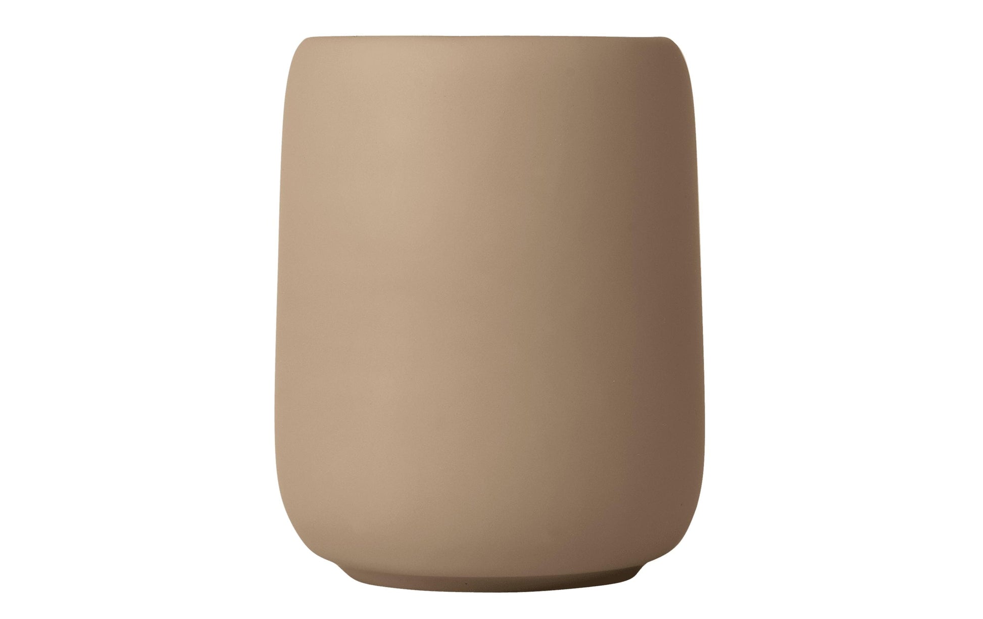 Blomus Zahnbürstenhalter Sono – Keramik, 8,6×8,6×10,7 cm, Beige