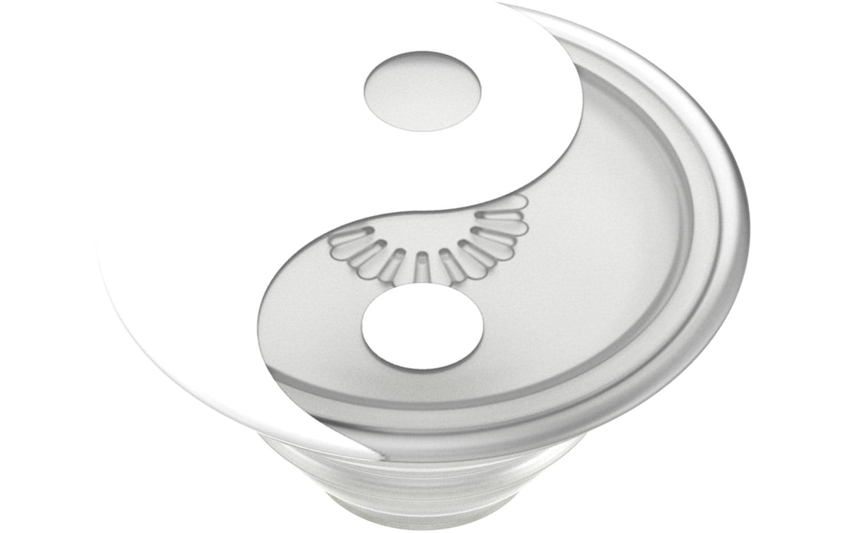 PopSockets Premium – Smartphone-Griff – Drehbar, Klebemontage, für Smartphones – Grau/Weiss