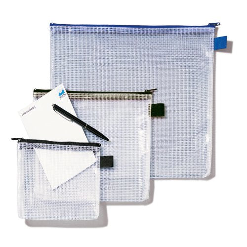 Rexel Reissverschlusstasche – für A5-Dokumente – 247 × 183 mm, Kunststoff, Schwarz – 1 Stück