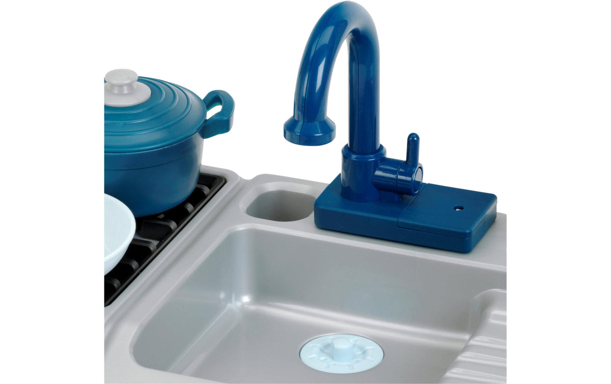 Theo Klein Spüle (Spielzeug) – Miele – 42 × 26 × 26 cm – 1 Stück – ab 3 J. – Kunststoff – blau/grau