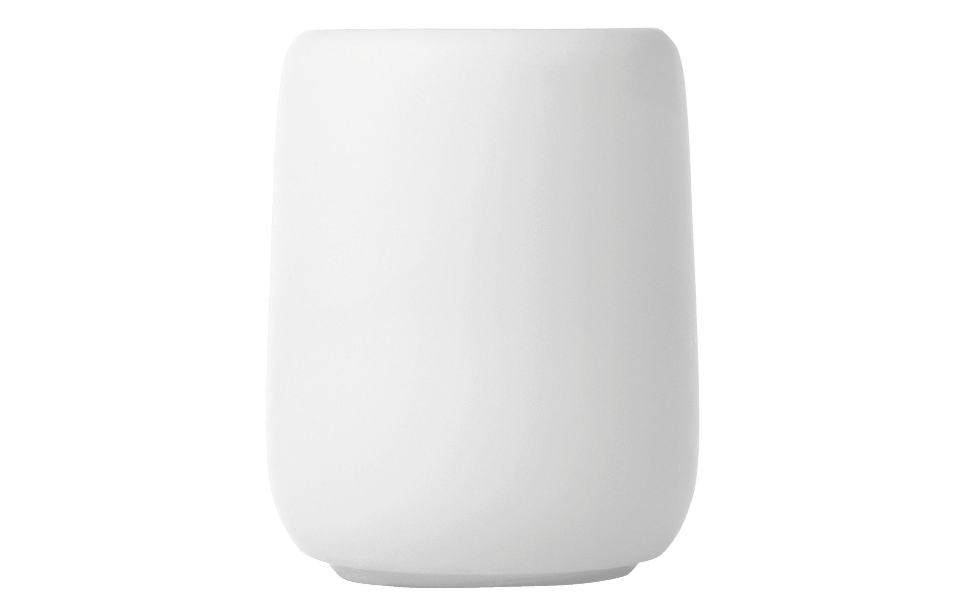 Blomus Zahnputzbecher Sono – 8,6×8,6×10,7 cm, Keramik, Weiss