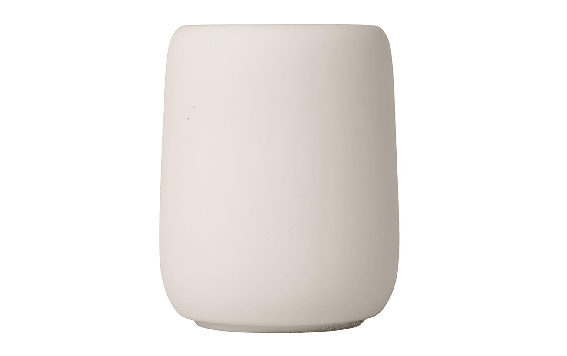 Blomus Zahnputzbecher Sono – 8,6×8,6×10,7 cm, Keramik, Beige