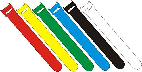 FASTECH Klettkabelbinder ETK-3-3 Strap – 13 mm × 0,25 m, Kunststoff, Weiss, haftend, wasserfest, 100er-Pack