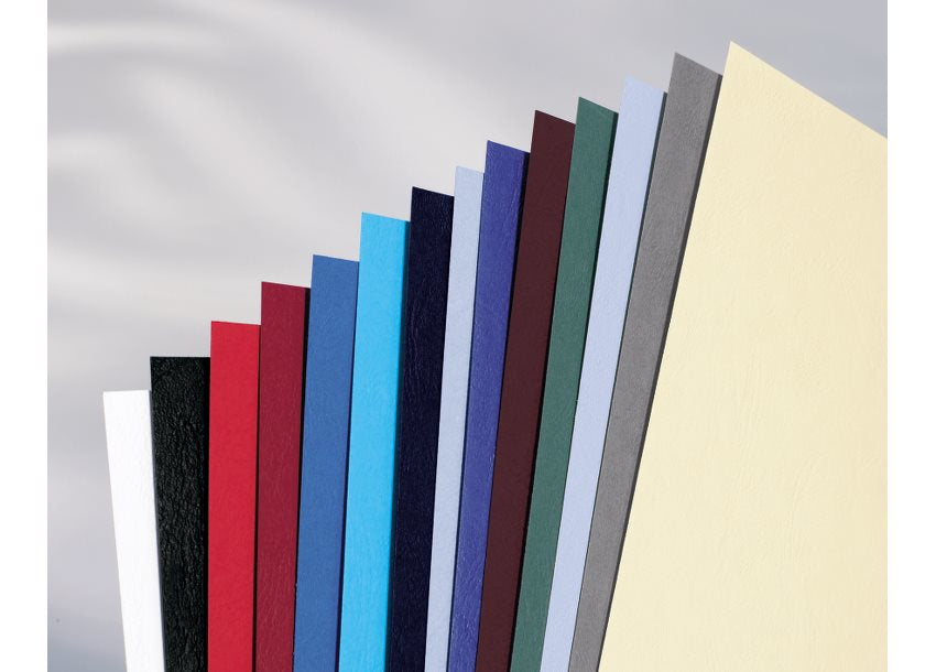 GBC LeatherGrain Umschlagdeckel – A4 – 250 g/m², Lederstruktur, matt, Karton, rot – 25 Stk.