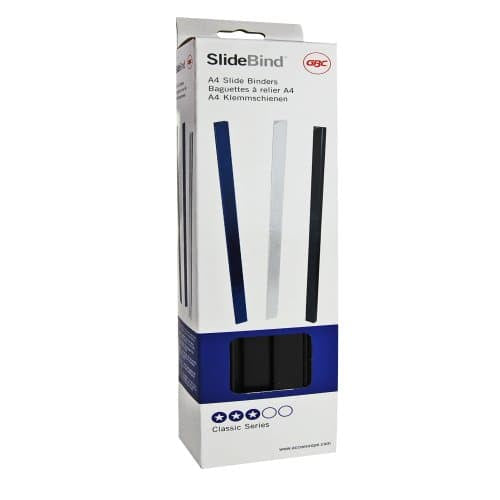 GBC CombBind Plastikbinderücken – A4 – Ø 7 mm – bis 70 Blatt, schwarz – 25 Stk.