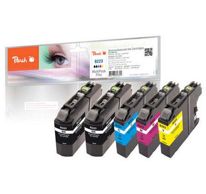 Peach Tintenpatronen-Multipack 5er-Pack, kompatibel – für Brother MFC-J 4625, DCP-J 4120, MFC-J 1100 Serie