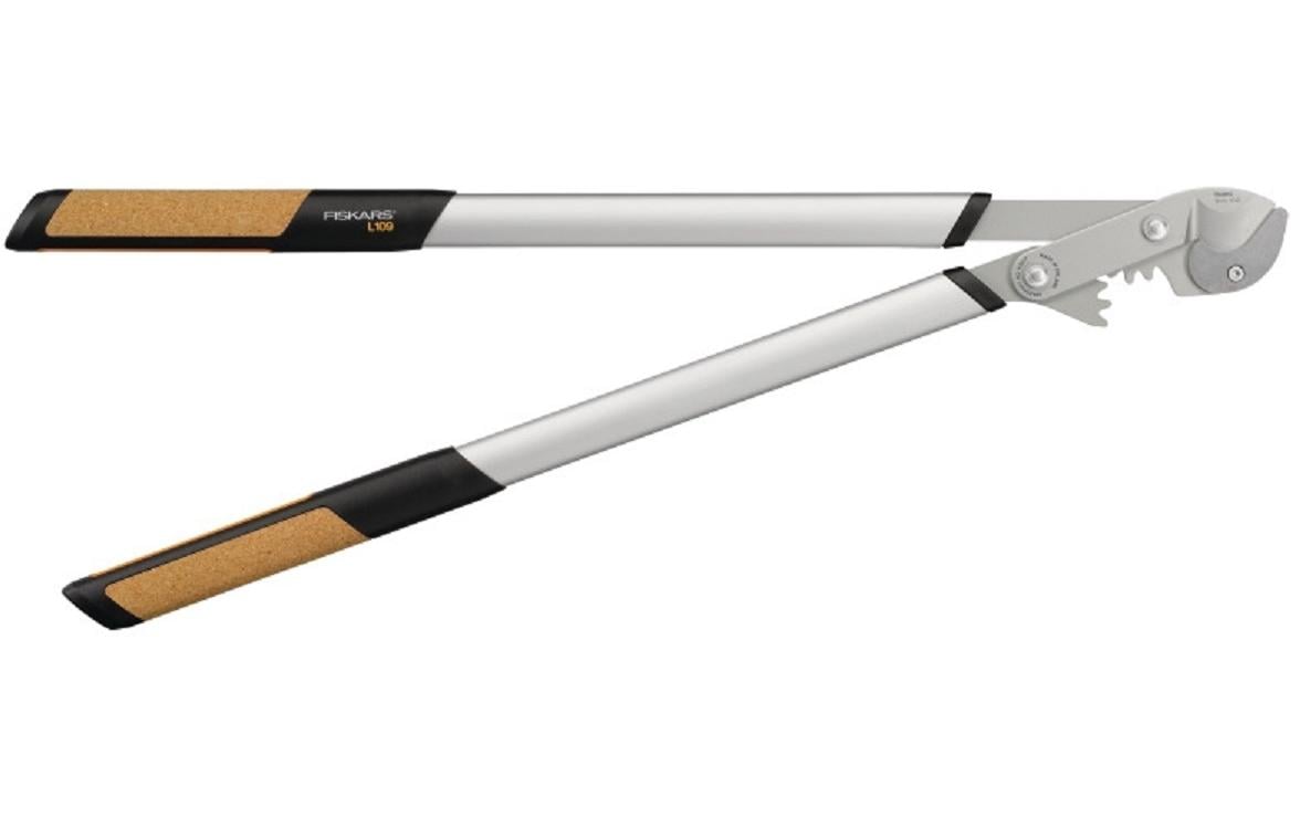Fiskars Quantum L109 – Amboss-Getriebeastschere 55 mm, Edelstahl, schwarz, 1 Stk.