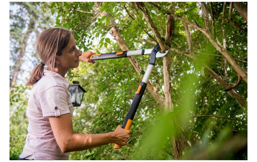Fiskars SmartFit L86 – Teleskop-Astschere, Schnittbreite 50 mm
