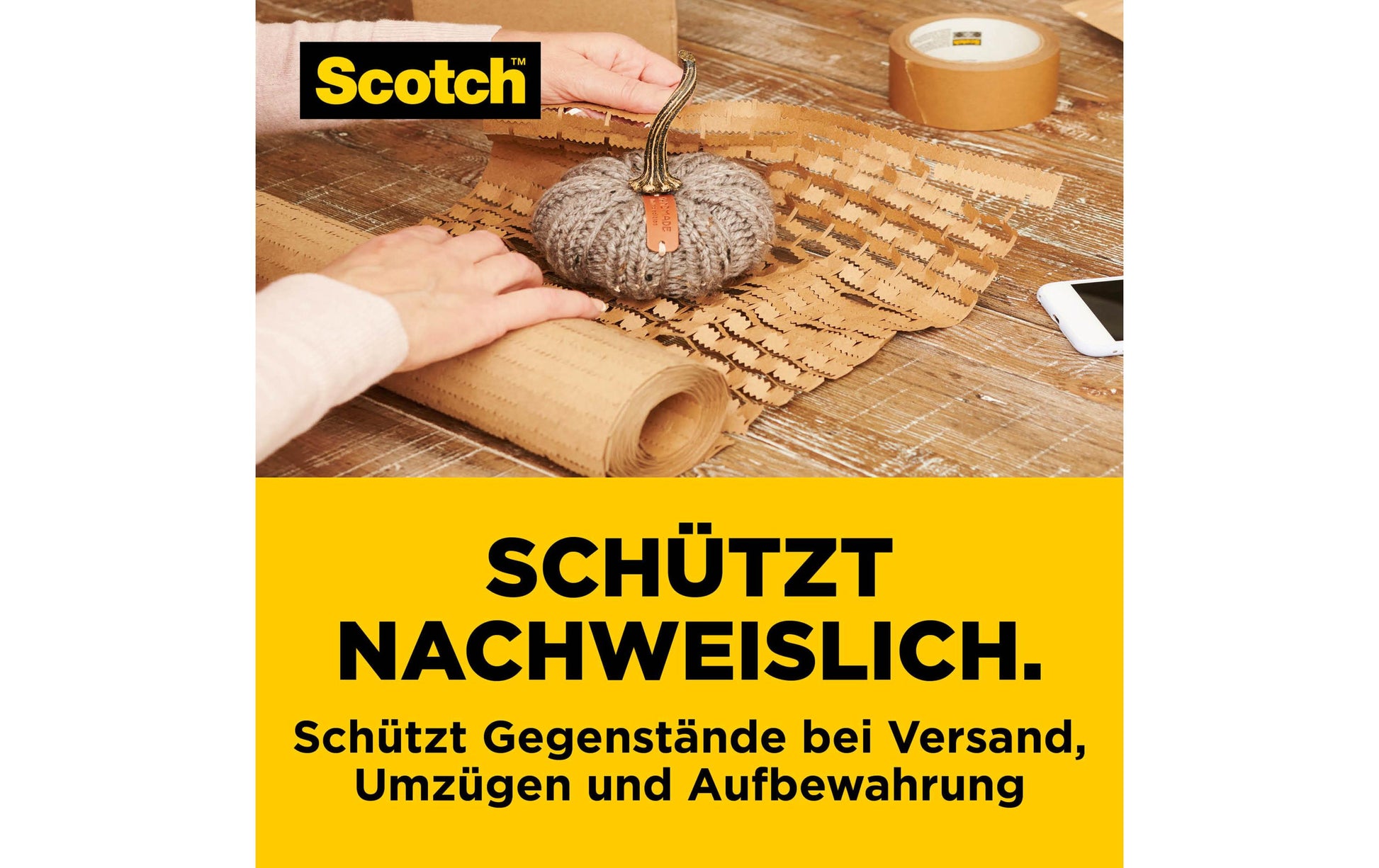 Scotch Papierpolster-Wrap Cushion Lock – 304 mm × 9 m – braun