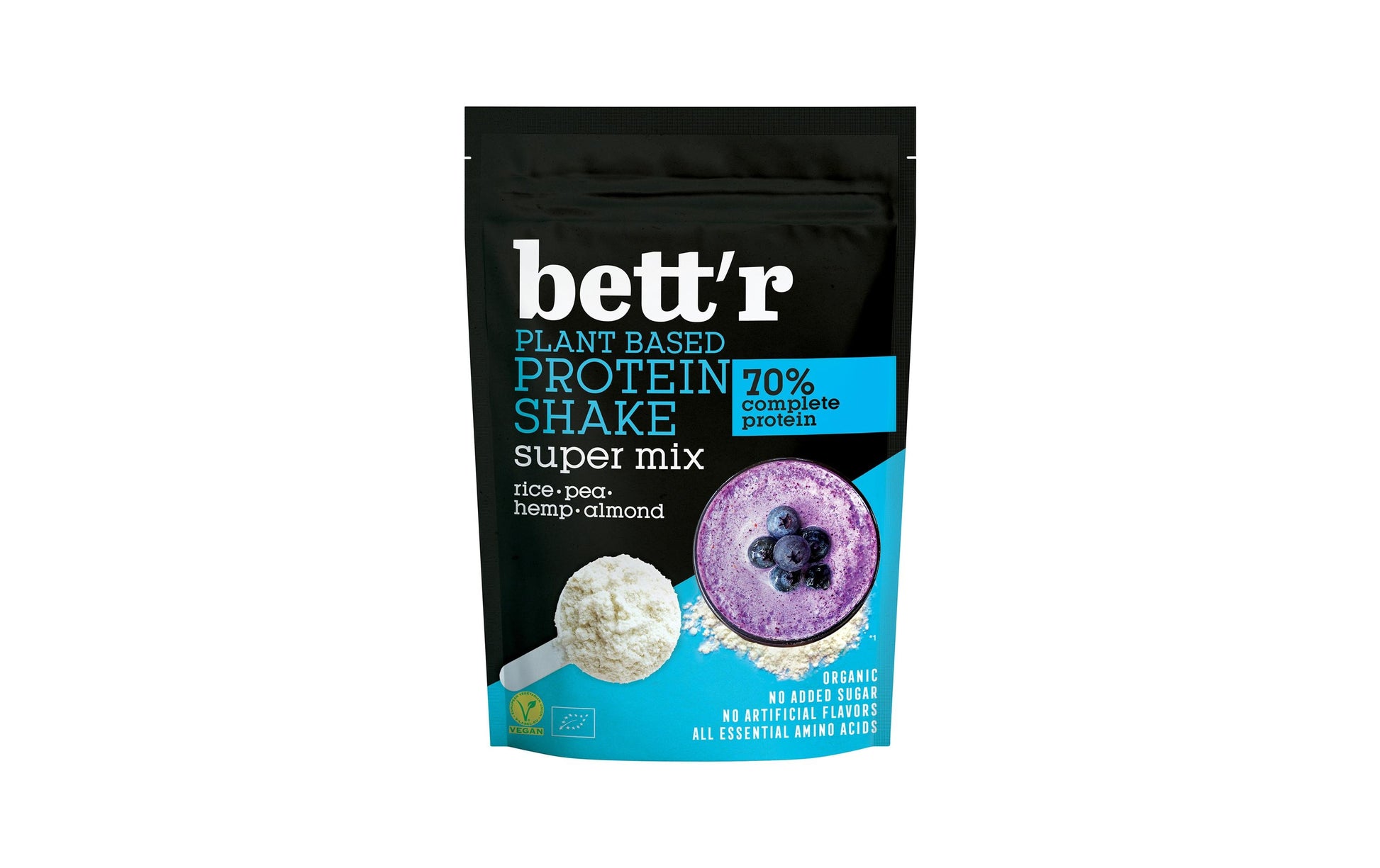 Bett'r Protein Shake Super Mix Neutral – Bio, Glutenfrei – 500 g