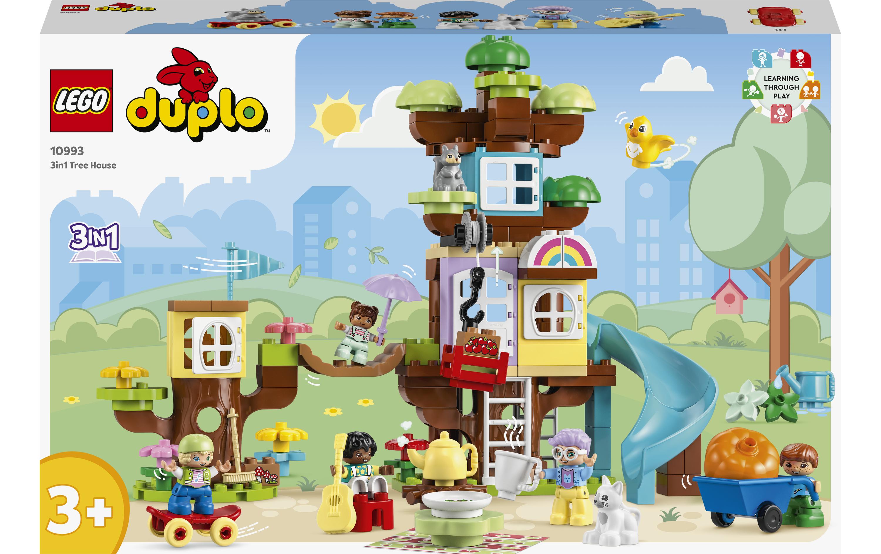 LEGO DUPLO 3-in-1-Baumhaus – 126-teilig – 54 × 43 × 22 cm – ab 3 J.