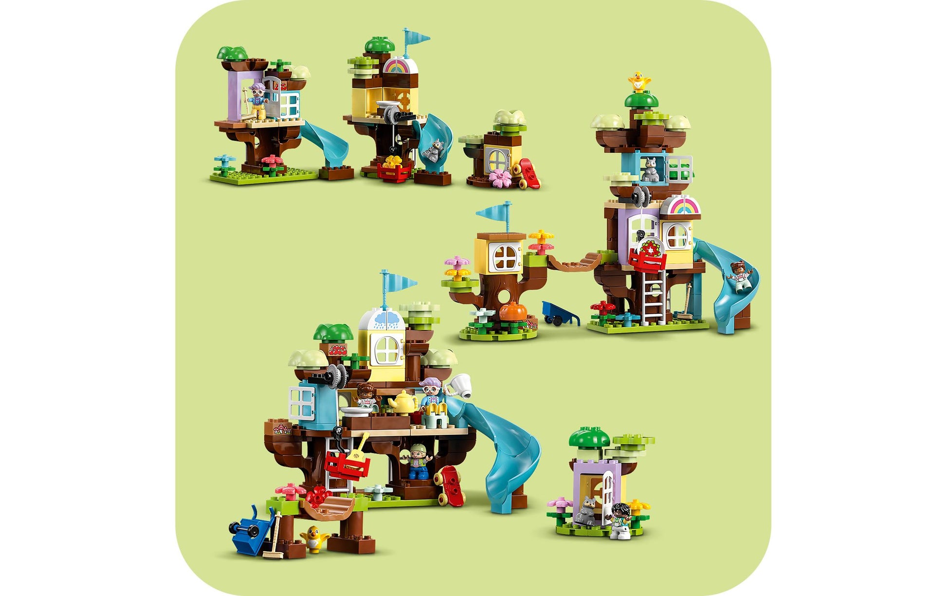 LEGO DUPLO 3-in-1-Baumhaus – 126-teilig – 54 × 43 × 22 cm – ab 3 J.