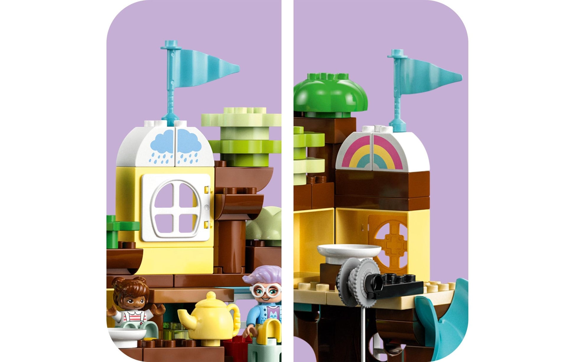 LEGO DUPLO 3-in-1-Baumhaus – 126-teilig – 54 × 43 × 22 cm – ab 3 J.