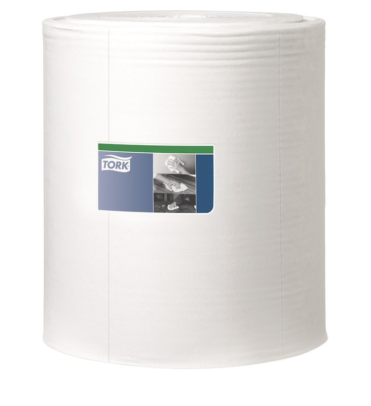 Tork Reinigungstücher Premium W1 – 1-lagig – 42,8 × 38 cm – 1000 Blatt – weiss – 1 Rolle
