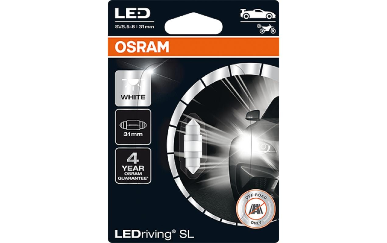 Osram Leuchtmittel C5W SV8.5-8 – 45 lm, 6000 K