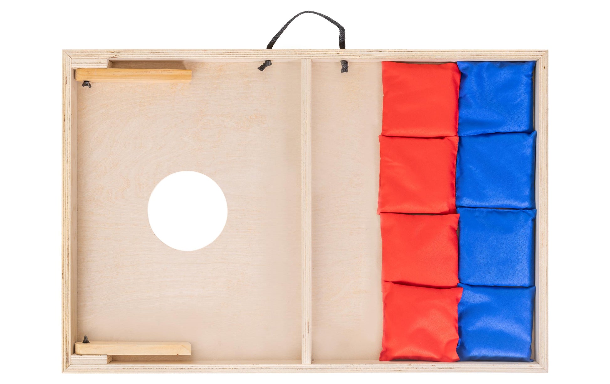 KOOR F01454 Cornhole-Spiel – 90 × 4,9 × 60 cm – 1 Stück – ab 6 Jahren – Pinienholz, Braun, FSC