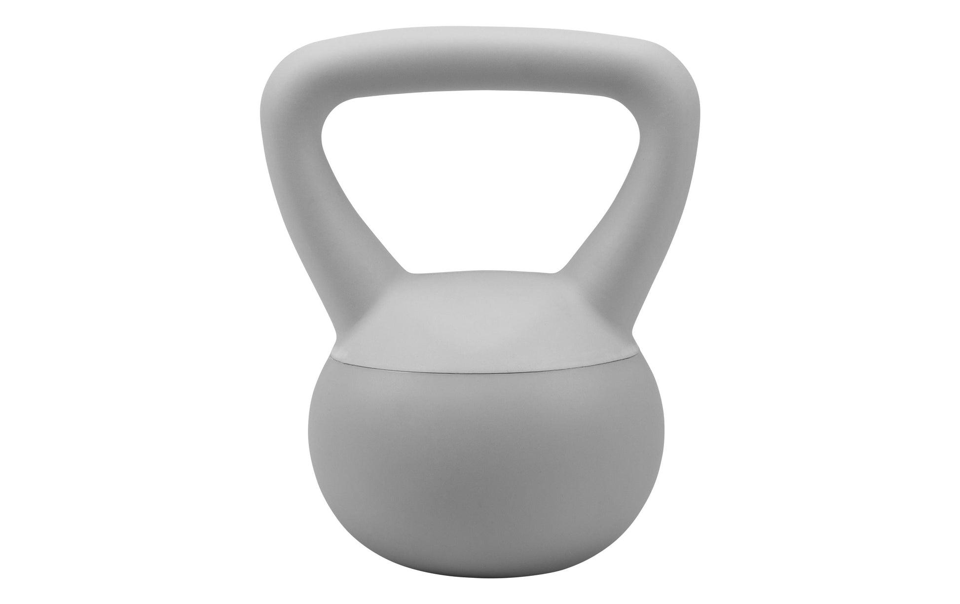 KOOR Paalla Soft – Kettlebell F00941, 4 kg, 19,5 × 15 × 25 cm – Grau, Sand/PVC