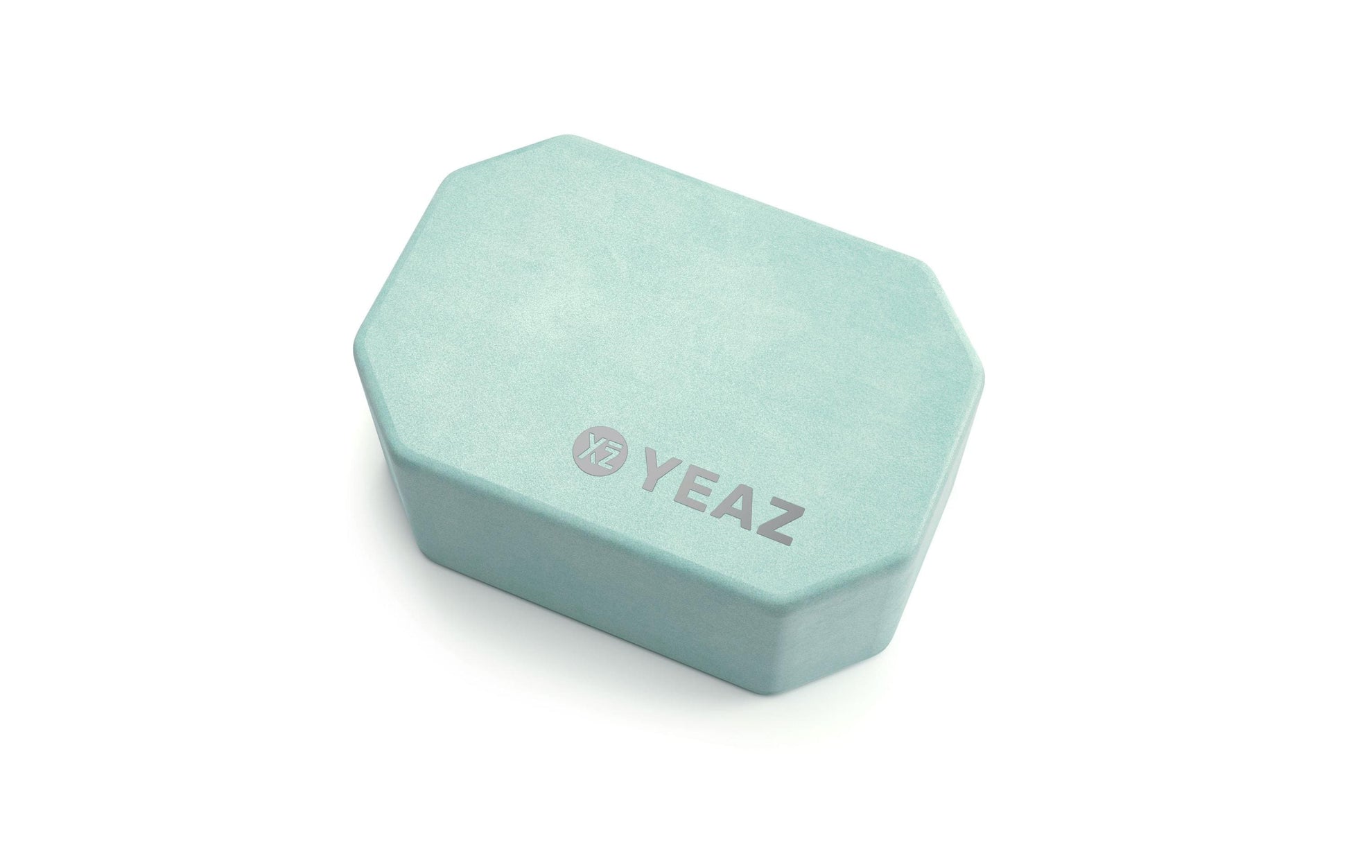 YEAZ Yoga Block – 22,5 × 15 × 10 cm – türkis – Ethylen-Vinylacetat (EVA)