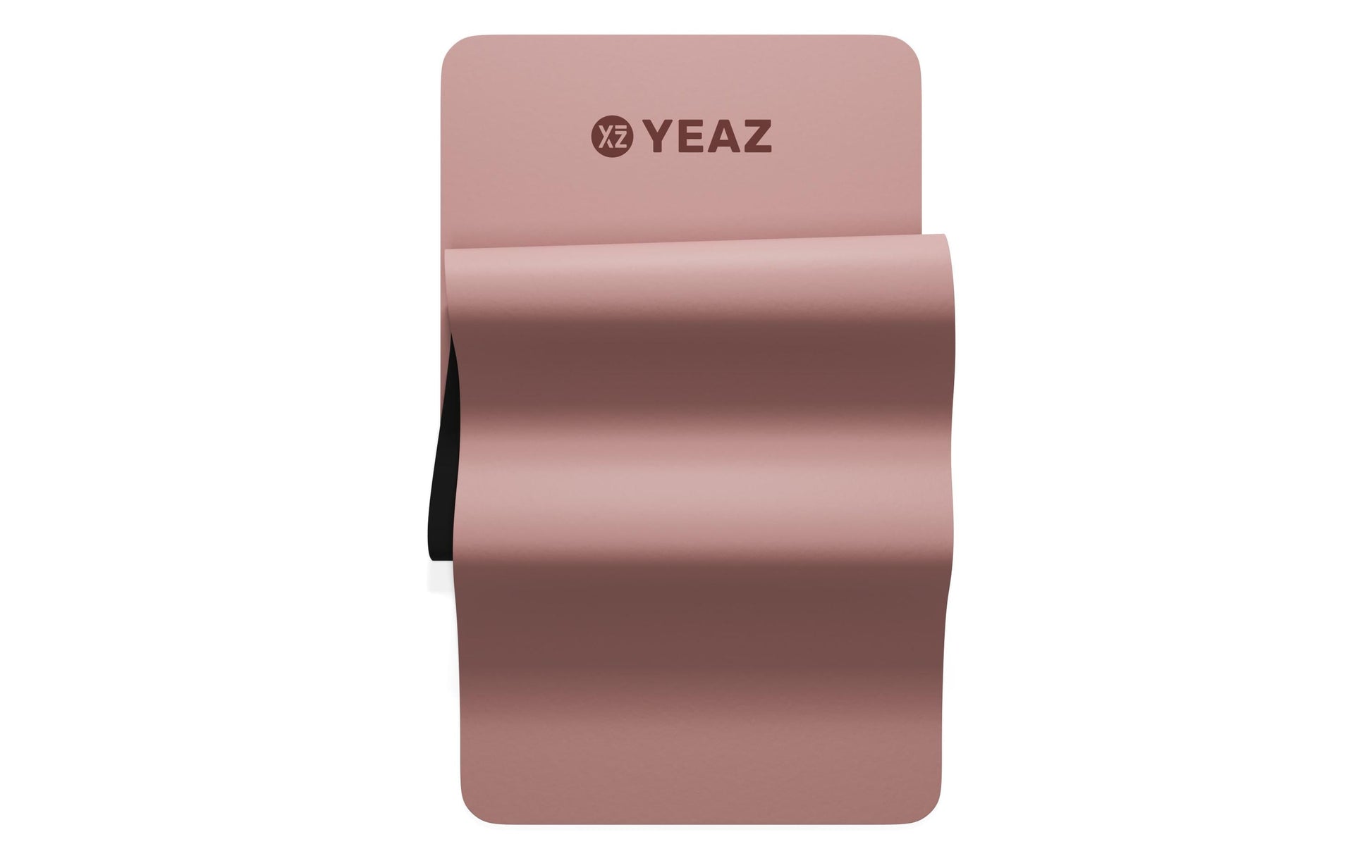 YEAZ Yogamatte Aura – rutschfest, mit Trageriemen – 68 × 188 cm, 0,5 cm – Rosa – PU/Kautschuk