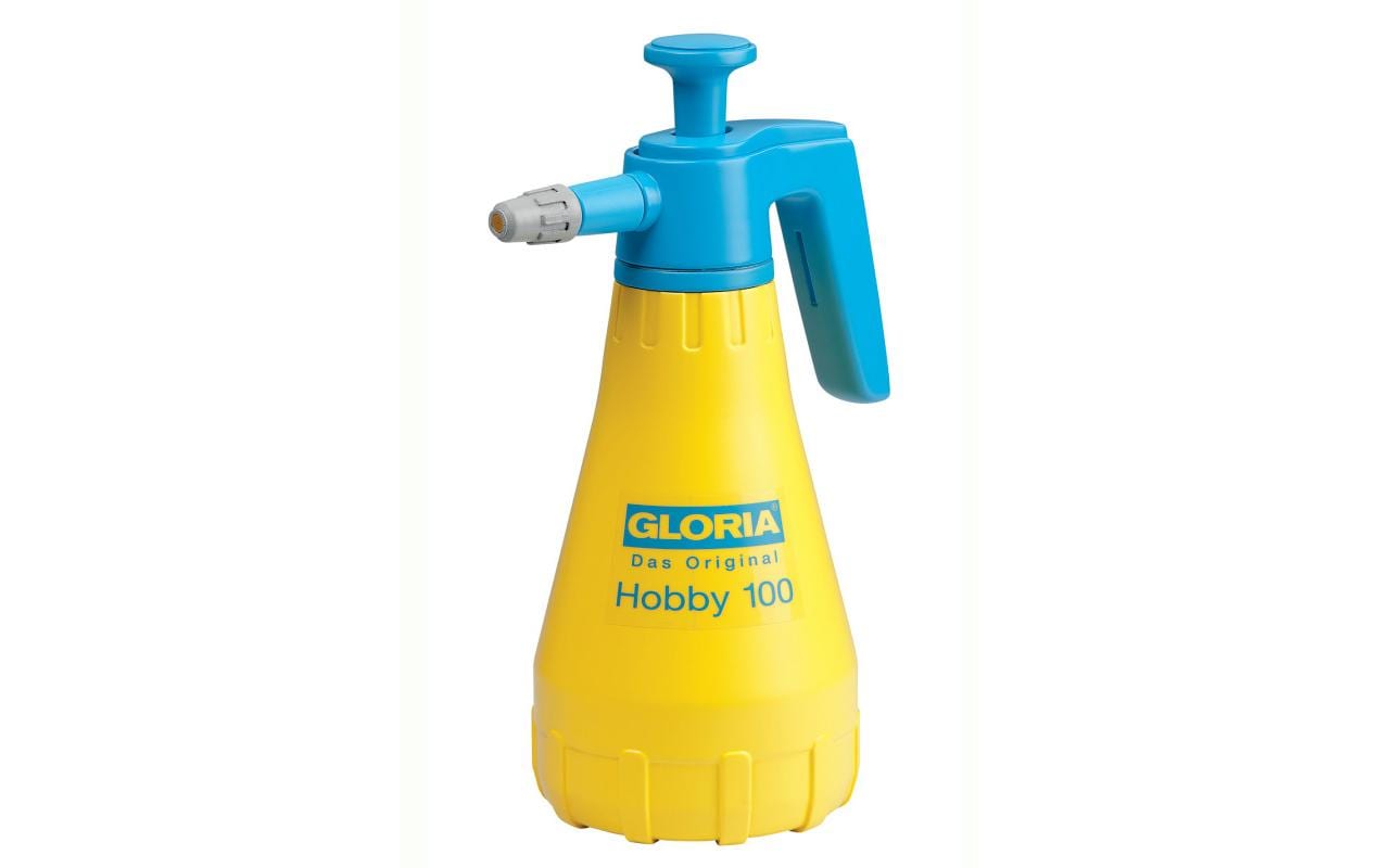 GLORIA Drucksprüher Hobby 100 – 1 l – Gelb/Hellblau – Kunststoff