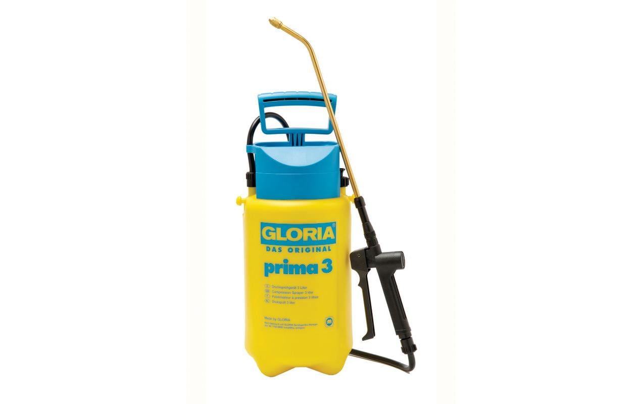 GLORIA Drucksprüher Prima 3 – 3 l – Kunststoff – Gelb