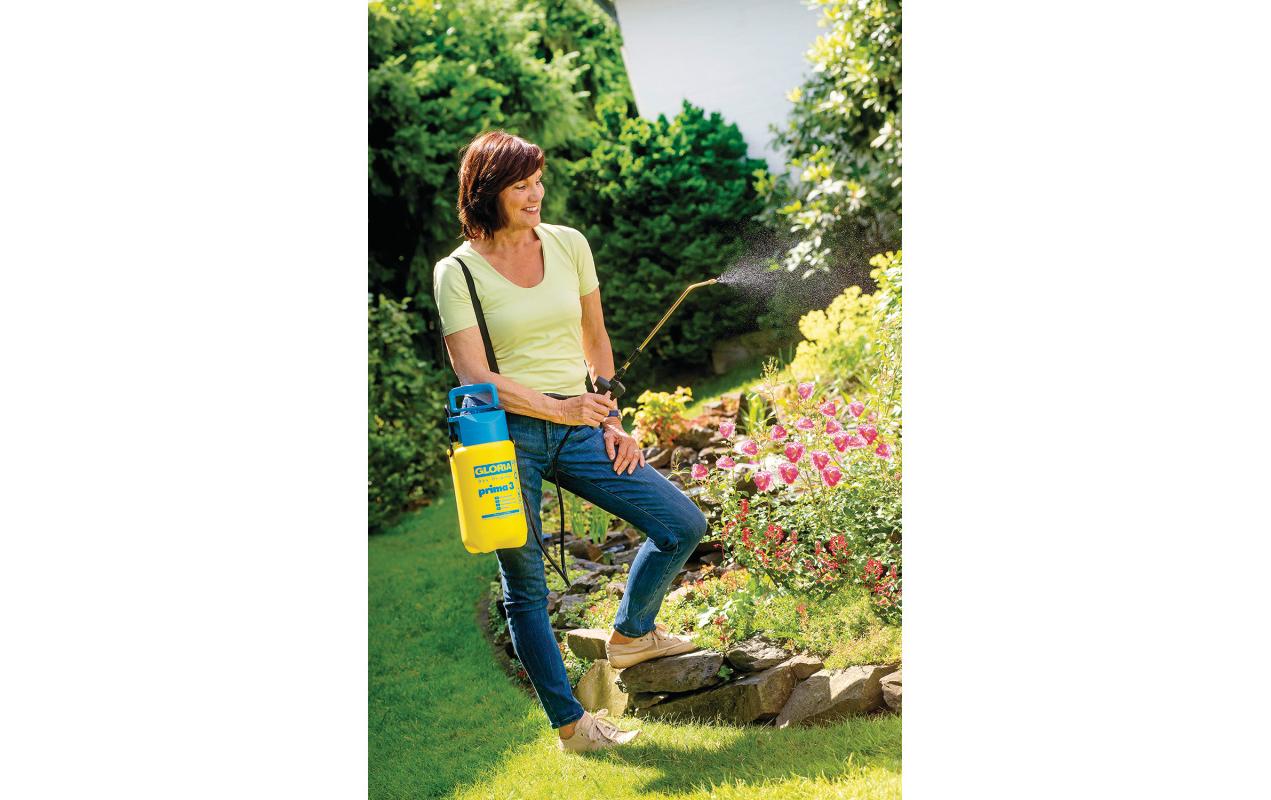 GLORIA Drucksprüher Prima 3 – 3 l – Kunststoff – Gelb