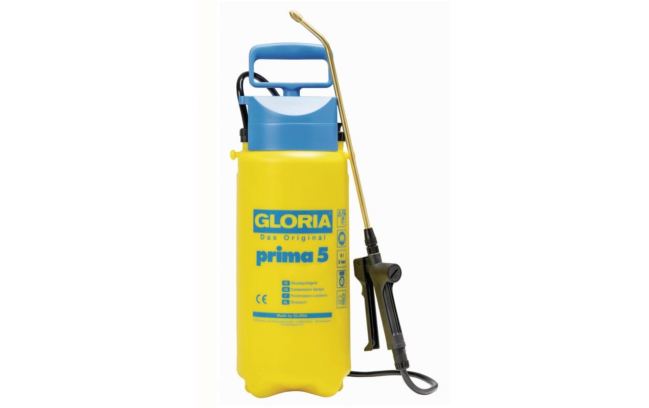 GLORIA Prima 5 Drucksprühgerät – 5 l, 3 bar – Messinglanze
