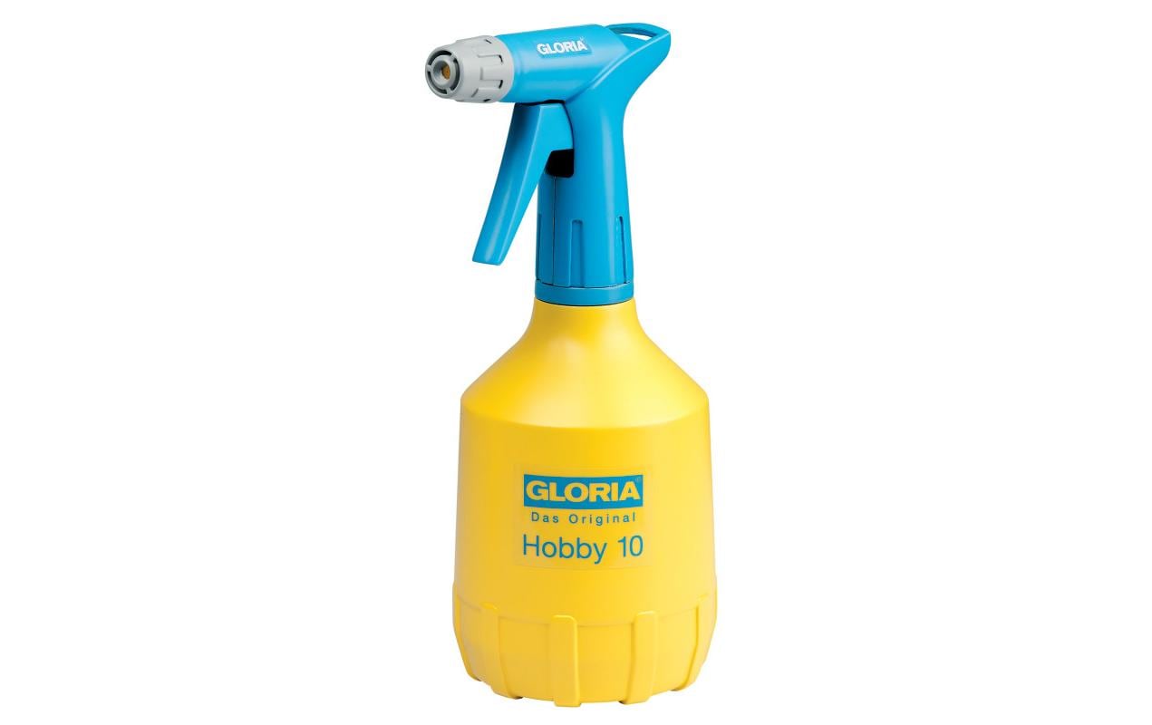 GLORIA Sprühflasche Hobby 10 – 1 l, Kunststoff, Gelb/Blau