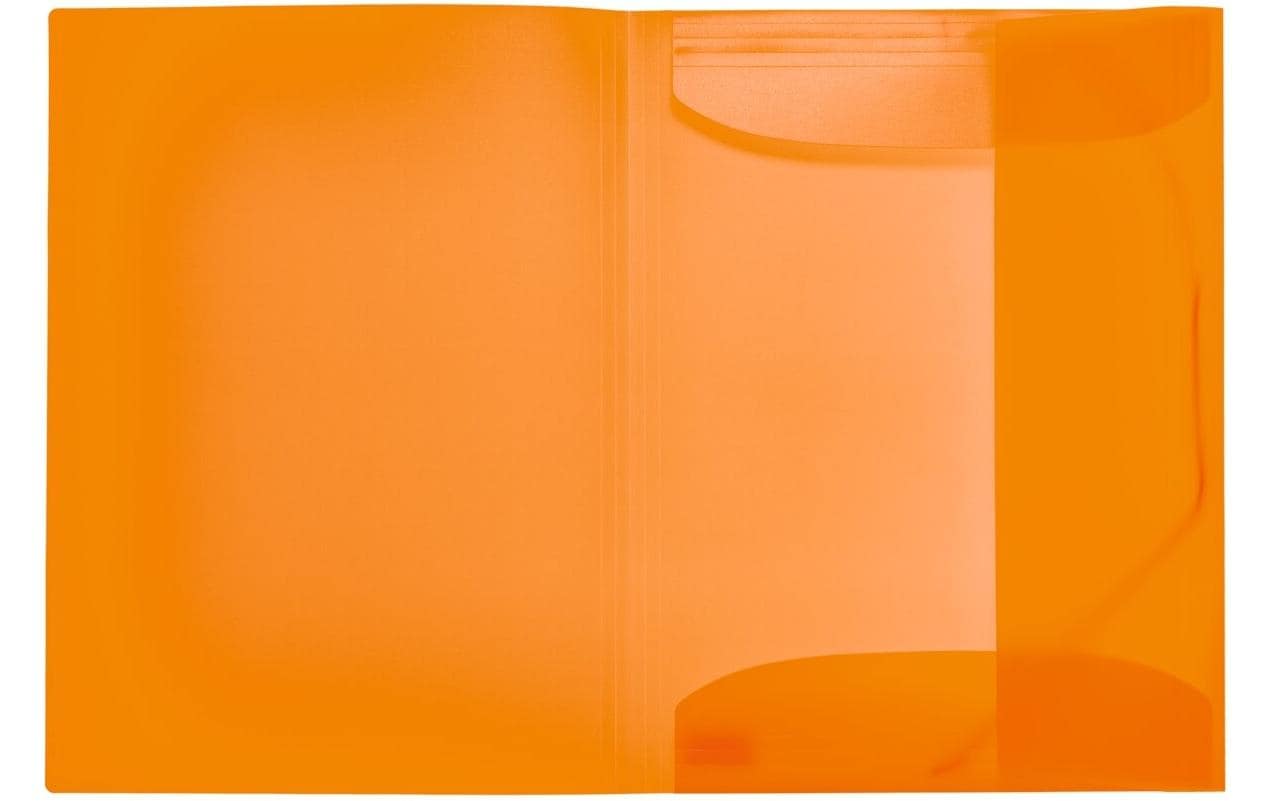 HERMA Gummibandmappe A3 – 3 Klappen, Gummiband, Polypropylen (PP), Orange, Füllhöhe 40 mm